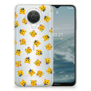 TPU bumper voor Nokia G20 | G10 Katten Emojis