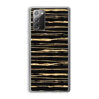Gouden strepen: Samsung Galaxy Note 20 / Note 20 5G Transparant Hoesje