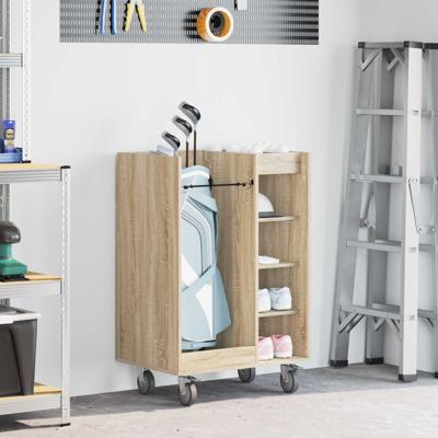 Golfkast met wiel Effen Sonoma Eiken 65 x 45 x 98 cm