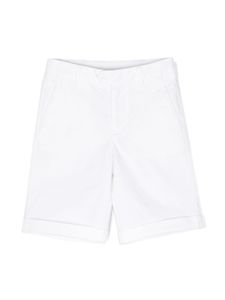 DONDUP KIDS short uni à plaque logo - Blanc