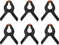 ProPlus universele klemmen 64 mm zwart 6 stuks - thumbnail