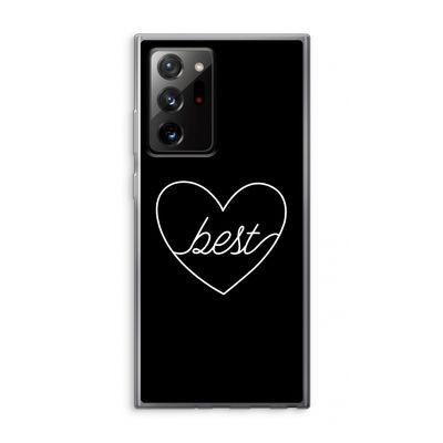 Best heart black: Samsung Galaxy Note 20 Ultra / Note 20 Ultra 5G Transparant Hoesje
