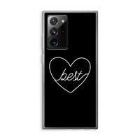 Best heart black: Samsung Galaxy Note 20 Ultra / Note 20 Ultra 5G Transparant Hoesje