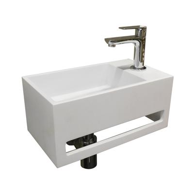 Fontein Boss & Wessing Solid Surface met Handdoekrek Mat Wit Boss & Wessing Fontein Boss & Wessing Solid Surface met Handdoekrek Mat Wit Boss & Wessing