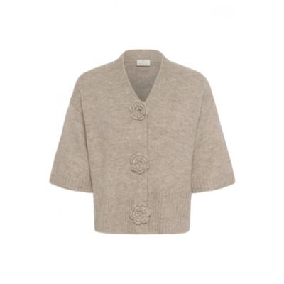 Kaffe - Grijs | unisex | Vest | Grijs | M | regular | Kamst mode