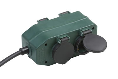 Meister Stekkerblok 4V Ip44 2M Gr/Zw - WU7430940