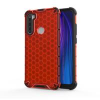 Voor OPPO Realme 5 schokbestendige honingraat PC + TPU case (rood)