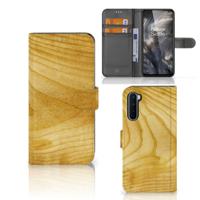 OnePlus Nord | Book Style Case | Licht Hout