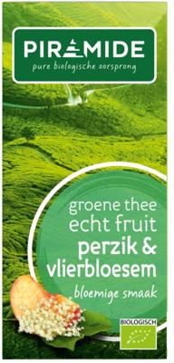 Piramide Groene thee perzik vlierbloesem bio
