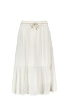 Like Flo Meisjes maxi rok viscose linnen - Wit