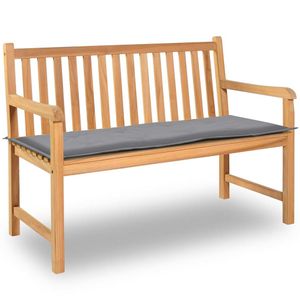 VidaXL Tuinbankkussen 120x50x3 cm oxford stof grijs