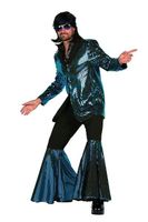 Disco kostuum Studio 54 aqua