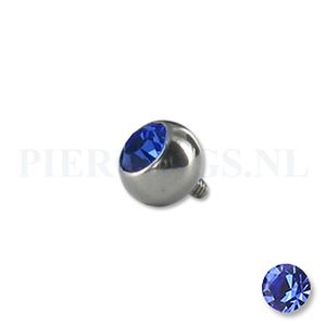 Dermal balletje 1.2 mm blauw 5 mm