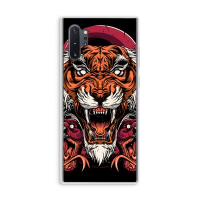 Tiger and Rattlesnakes: Samsung Galaxy Note 10 Plus Transparant Hoesje
