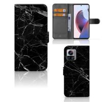 Motorola Edge 30 Ultra | Bookcase | Marmer Zwart - Origineel Cadeau Vader