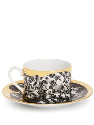 Fornasetti tasse à thé Fidelity Fiorato - Noir