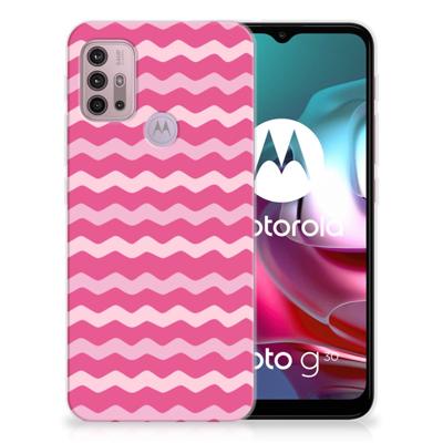 Motorola Moto G30 | G10 | TPU bumper | Waves Pink