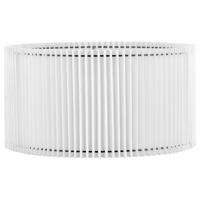 Papieren Gevouwen Lampenkap - Cilindrisch - White - ø50 x 25 cm - E27 fitting - Voor Staande Lamp - Ontworpen voor woonkamer en eetkamer