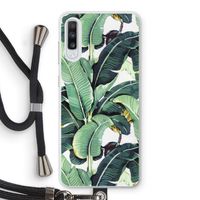 Bananenbladeren: Samsung Galaxy A70 Transparant Hoesje met koord