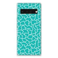 Google Pixel 6 Pro | Hoesje maken | Cracks Blue