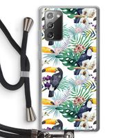Tukans: Samsung Galaxy Note 20 / Note 20 5G Transparant Hoesje met koord
