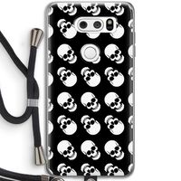 Musketon Skulls: LG V30 Transparant Hoesje met koord