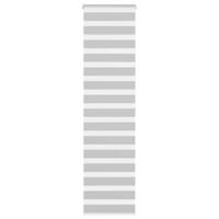 VidaXL Zebra rolgordijn 60x200 cm stofbreedte 55,9 cm lichtgrijs
