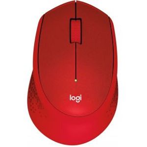 Logitech Mouse M330 Silent Plus Rood Draadloze Muis