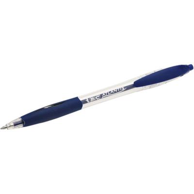 Balpen Bic Atlantis classic grip clic medium blauw | 12 stuks Balpen Bic Atlantis classic grip clic medium blauw | 12 stuks