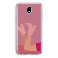 Pink boots: Samsung Galaxy J5 (2017) Transparant Hoesje