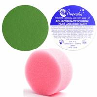 Superstar schmink kleur groen - 16 gram - met rond grimeer sponsje - Schminken - alle leeftijden