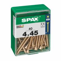 Schroefdoos SPAX Houten schroef Platte kop (4 x 45 mm) (4,0 x 45 mm) - thumbnail