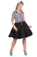 Rockabilly Kostuum Jaren 50 Rizzo Zwart/Wit