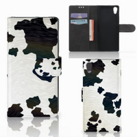 Sony Xperia XA1 Telefoonhoesje met Pasjes Koeienvlekken - thumbnail