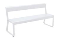 Fermob Bellevie bench tuinbank met rugleuning Cotton White