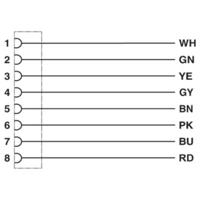 Phoenix Contact 1407823 Sensor/actuator connector, geassembleerd M12 Aantal polen (sensoren): 8 1 stuk(s)