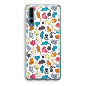 Kleurrijke katten: Huawei P20 Pro Transparant Hoesje