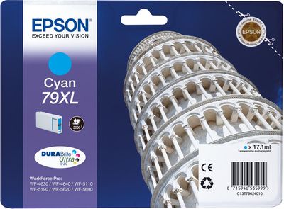 Epson inktcartridge 79XL, 2.000 pagina&apos;s, OEM C13T79024010, cyaan