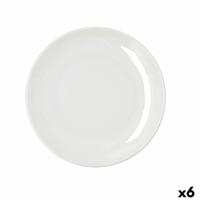 Dinerbord Bidasoa Harmony Hydrozero Wit Keramisch Ø 25 cm (6 Stuks)