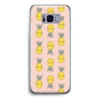 Ananas: Samsung Galaxy S8 Transparant Hoesje