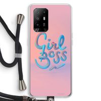 Girl boss: Oppo A94 5G Transparant Hoesje met koord