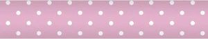 Wicotex damast papier roze met stip 1,18 x 10 mtr