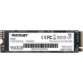 Patriot Memory P310P960GM28 internal solid state drive M.2 960 GB PCI Express 4.0 NVMe