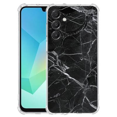 TPU Telefoonhoesje Samsung Galaxy A17 - Marmer Zwart schokabsorberende backcover