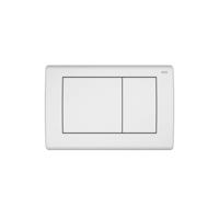 Bedienpaneel TECE Planus | Dualflush | Voor inbouwreservoir | 2 knops | RVS | Mat zijdewit