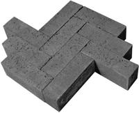 Stenen dikformaat zonder vellingkant Antraciet 21 x 7 x 8 cm - Gardenlux