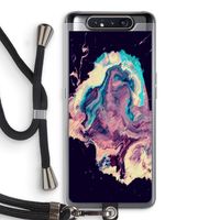 Cosmic Silence: Samsung Galaxy A80 Transparant Hoesje met koord