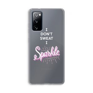 Sparkle quote: Samsung Galaxy S20 FE / S20 FE 5G Transparant Hoesje