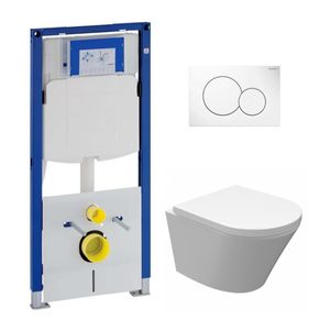 Geberit UP320 toiletset met Mueller Afesta Junior randloos toilet en softclose zitting