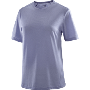 Salomon Shakeout core ss tee dames - BLAUW - Dames